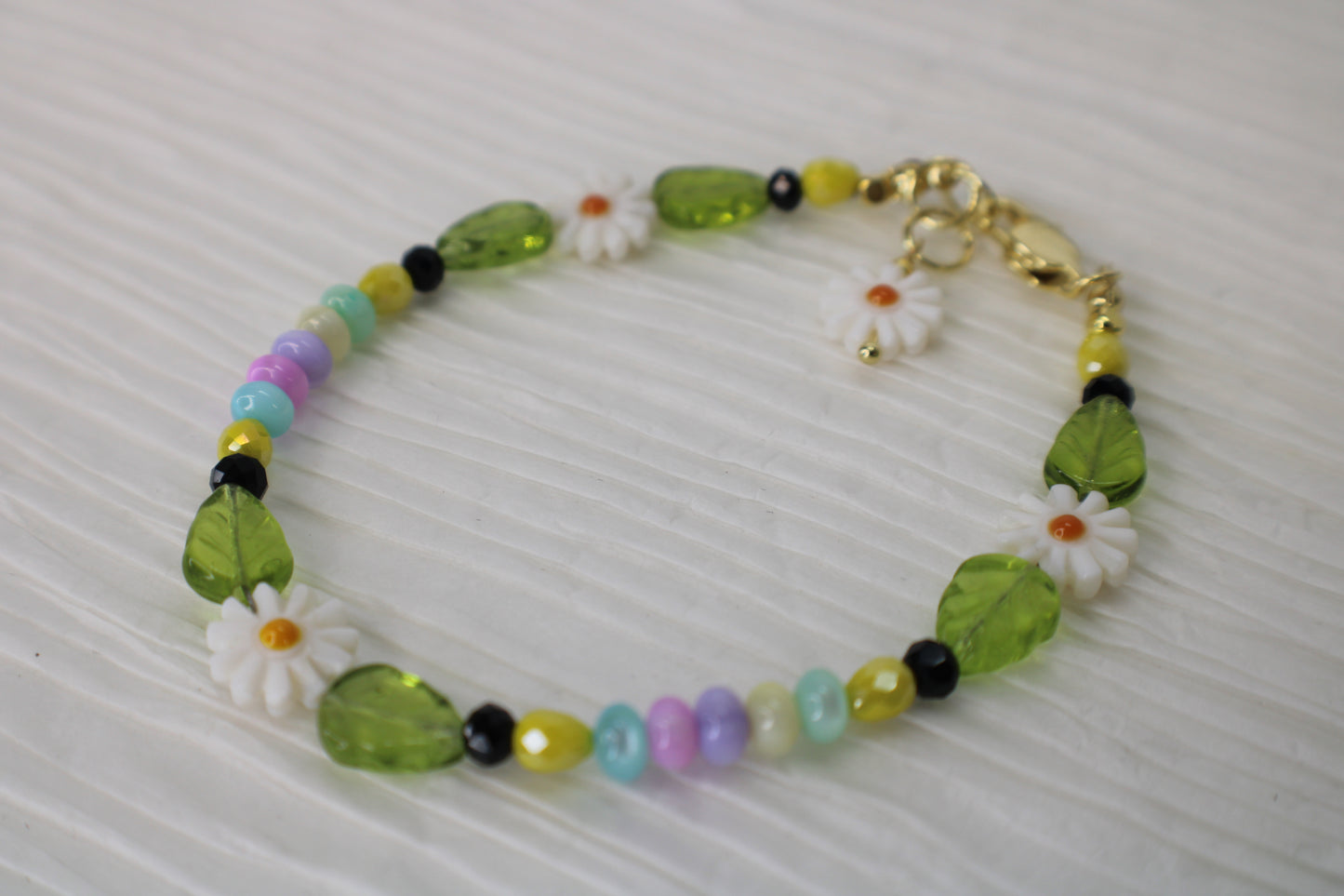 Bracelet with Brilliant Pastel Shell