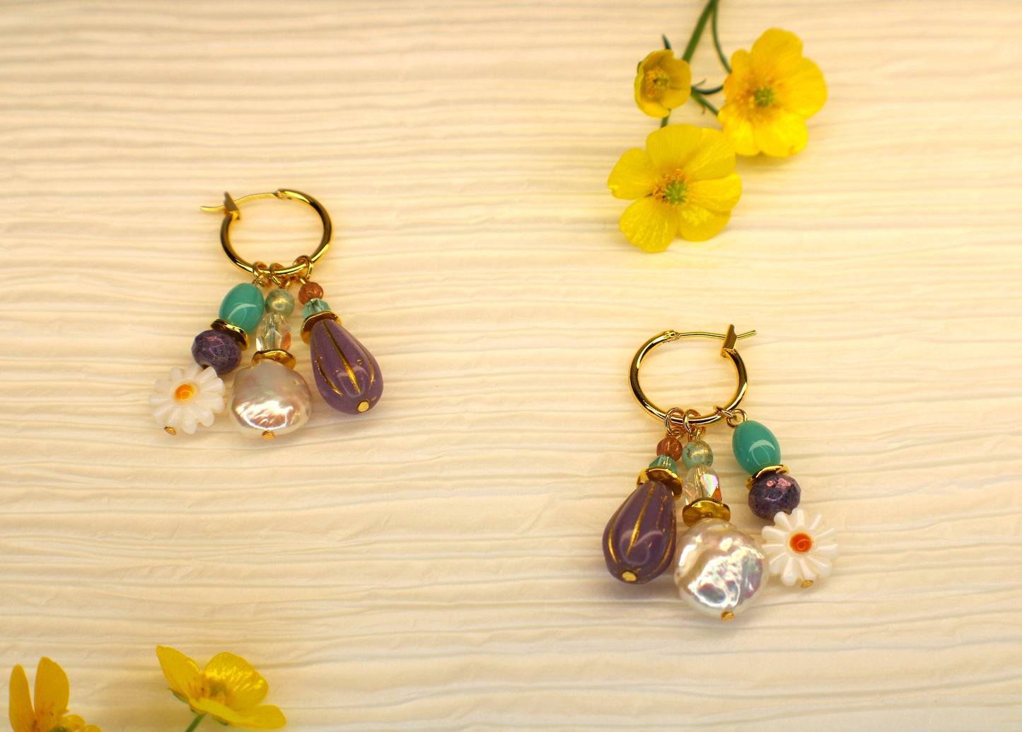 Long Floral Earrings