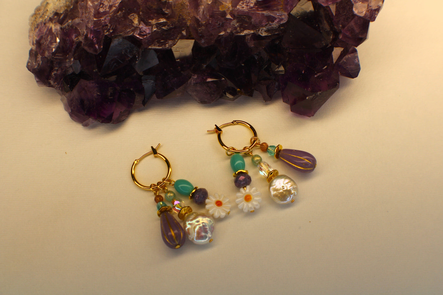 Long Floral Earrings