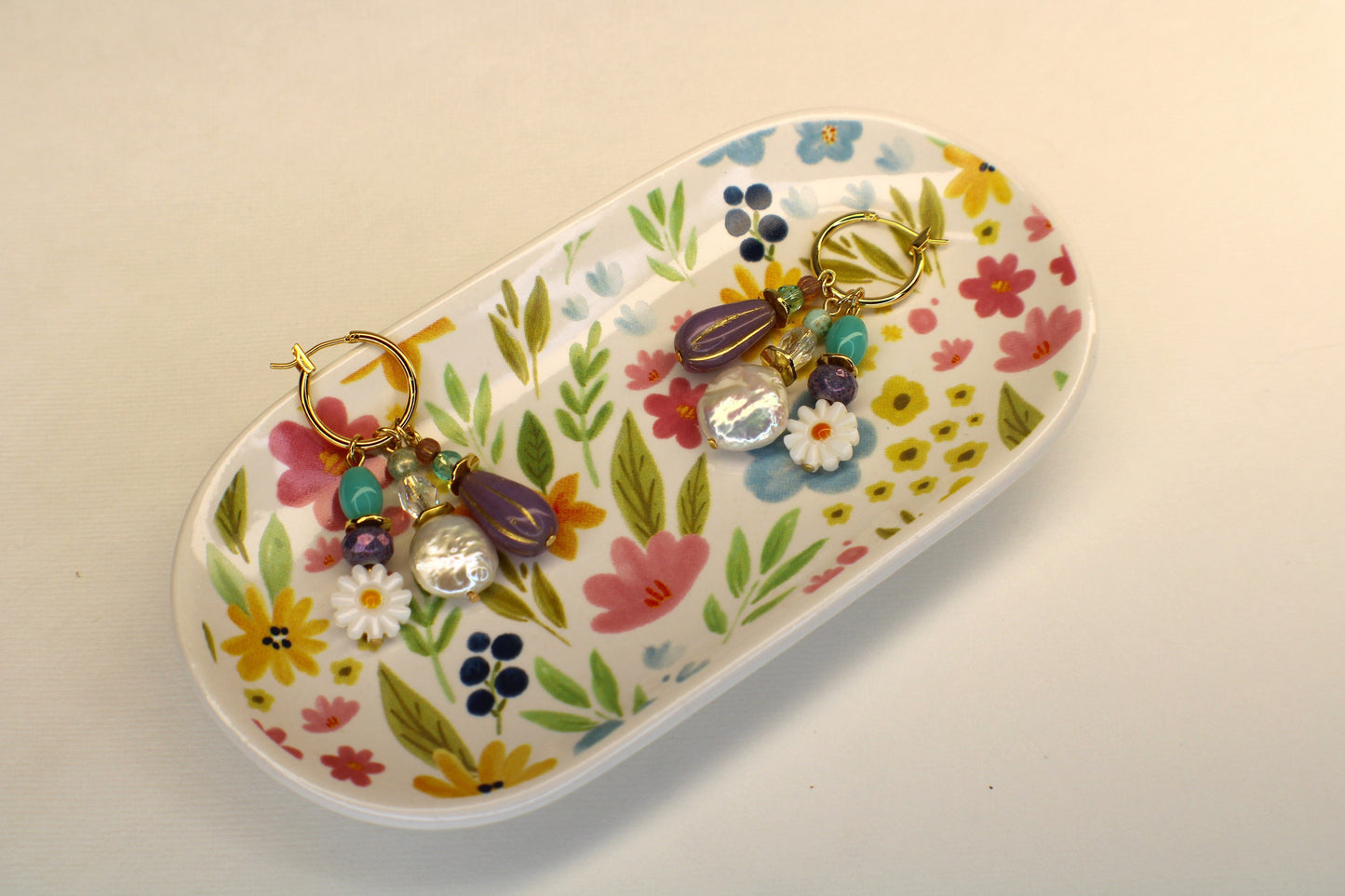 Long Floral Earrings