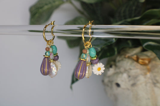 Long Floral Earrings